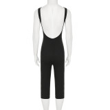 Sleeveless Solid Color Backless Jumpsuit GLRF-WFP39653