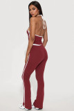 Print Sleeveless Sport Two Piece Pants Set GMJL-XX690