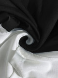 Stripe Contrast Color Zipper Hoodies GCNF-5017