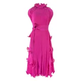 Sleeveless Solid Color Midi Dress GZRF-HY-9069