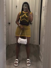 Knits Sleeveless Tank Tops Two Piece Skirts Set YWXS-K25L637