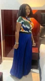 Plaid Print Tops Pleated Wide Leg Pants Suit GZRF-KH-0047