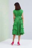 Sleeveless Solid Color Midi Dress GZRF-HY-9069