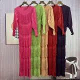 Tassel Bubble Sleeve Long Dress GZRF-KH-0089