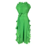 Sleeveless Solid Color Midi Dress GZRF-HY-9069