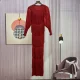Tassel Bubble Sleeve Long Dress GZRF-KH-0089