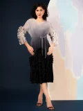 Gradient Color Long Sleeve Midi Dress GZRF-KH-0079