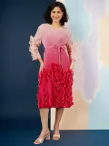 Gradient Color Long Sleeve Midi Dress GZRF-KH-0079