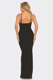 Sleeveless Hot Drill Backless Maxi Dress GOSD-7045