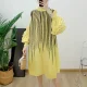 Long Sleeve Stripe Print Midi Dress GZRF-KH-0109