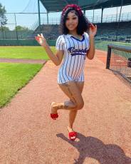 Print Stripe Short Sleeve Romper YWXS-K25L391