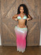 Gradient Color Sexy Bikini Three Piece Swimsuit YWXS-K25L115