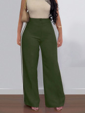 Side Stripe Casual Straight Pants SH-391404