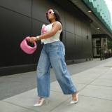 Vintage Loose Wide Leg Jeans GSMJ-8012