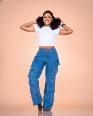 Plus Size Multi-pockets Fashion Straight Jeans GYLN-8024