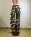 Casual Camouflage Print Loose Pants QODY-6065