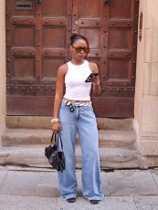 Fashion Loose Washed Straight Jeans GYLN-1326