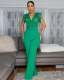 Lace Patchwork Sleeveless Wide Leg Jumpsuit OSM-4476