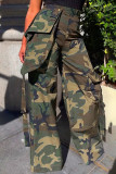 Casual Camouflage Print Loose Pants QODY-6065