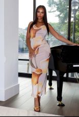 Print Halterneck Backless Maxi Dress QODY-6068