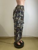 Casual Camouflage Print Loose Pants QODY-6065