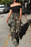 Casual Camouflage Print Loose Pants QODY-6065