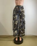 Casual Camouflage Print Loose Pants QODY-6065