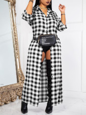 Casual Plaid Print Long Shirt GLF-10020