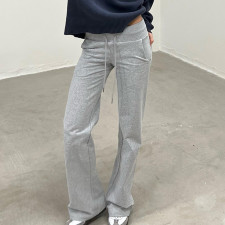 Solid Color Knits Micro Flare Pants GPKJ-KJ10124