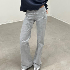 Solid Color Knits Micro Flare Pants GPKJ-KJ10124