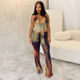Halterneck Hollow Out Backless Jumpsuit YF-10867