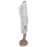 Press Pleated Solid Color Romper BY-7432