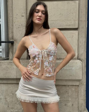 Floral Sequin Patchwork Sling Vest GLRF-WFT39666