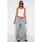 Loose Multi-Pockets Straight Leg Pants  ASL-6799
