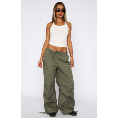 Loose Multi-Pockets Straight Leg Pants  ASL-6799