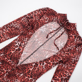 Leopard Print Long Sleeve Backless Jumpsuit GDSF-D25JP243