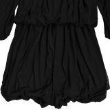 Press Pleated Solid Color Romper BY-7432