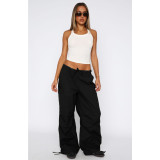 Loose Multi-Pockets Straight Leg Pants  ASL-6799