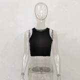 Solid Color Sleeveless Tank Tops JHYB-9072