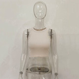 Solid Color Sleeveless Tank Tops JHYB-9072