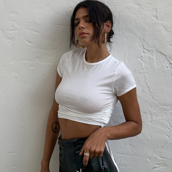 Short Sleeve Drawstring T Shirts JHYB-9105
