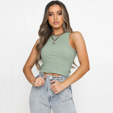 Solid Color Sleeveless Tank Tops JHYB-9072
