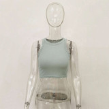 Solid Color Sleeveless Tank Tops JHYB-9072