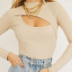 Solid Color Long Sleeve Bodysuit JHYB-9024