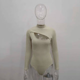 Solid Color Long Sleeve Bodysuit JHYB-9024