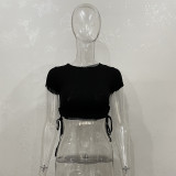 Short Sleeve Drawstring T Shirts JHYB-9105