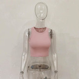 Solid Color Sleeveless Tank Tops JHYB-9072