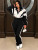 Contrast Color Sport Long Sleeve Pants Suit SH-391403