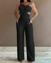 Solid Color Sling Slim Jumpsuit SHD-9629