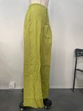 Solid Color Loose Casual Pants OLYF-6189